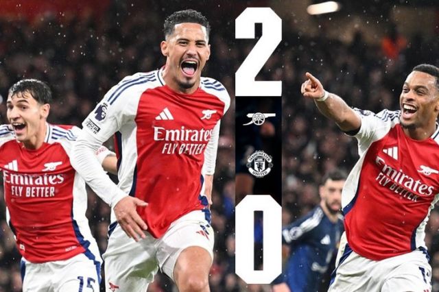 Dua Gol Arsenal Tenggelamkan Manchester United 2-0, Tren Positif Berlanjut!